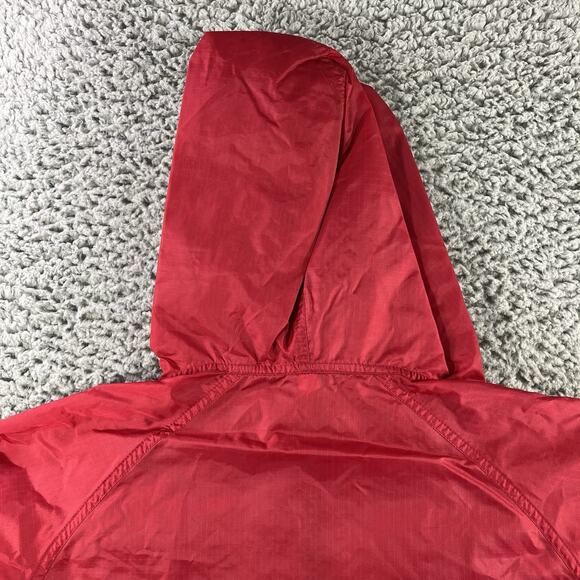 VINTAGE GAP NYLON LIGHTWEIGHT HIKING JACKET FULL ZIP SMALL RED HOODED 90s - Picture 13 of 13